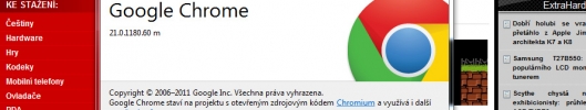 Google Chrome 21